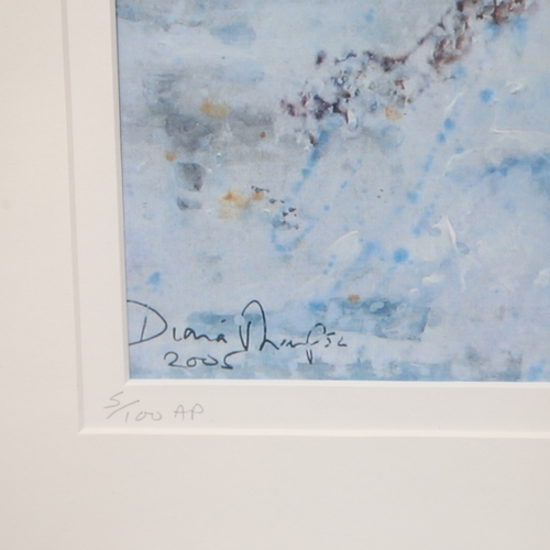 1059 - Diana Thompson, artist's proof colour print, girl at the beach, signed and numbered in pencil, frame... 