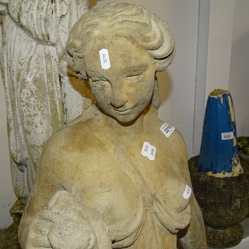 2218 - A concrete garden statue, H123cm