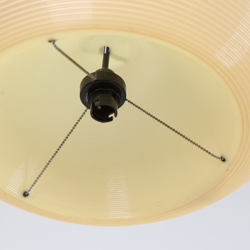 2060 - JOHN AND SYLVIA REID, Heifetz Rotaflex pendant lampshade in coiled cellulose acetate, with original ... 