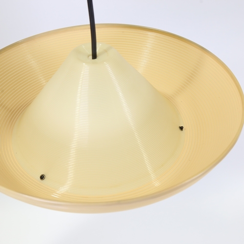 2060 - JOHN AND SYLVIA REID, Heifetz Rotaflex pendant lampshade in coiled cellulose acetate, with original ... 