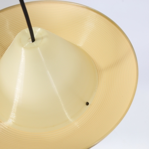 2060 - JOHN AND SYLVIA REID, Heifetz Rotaflex pendant lampshade in coiled cellulose acetate, with original ... 