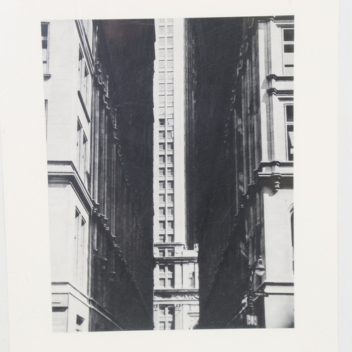 2083 - ERWIN BLUMENFELD (1897-1969) a vintage photograph of New York, in perspex box frame, 30cm x 40cm