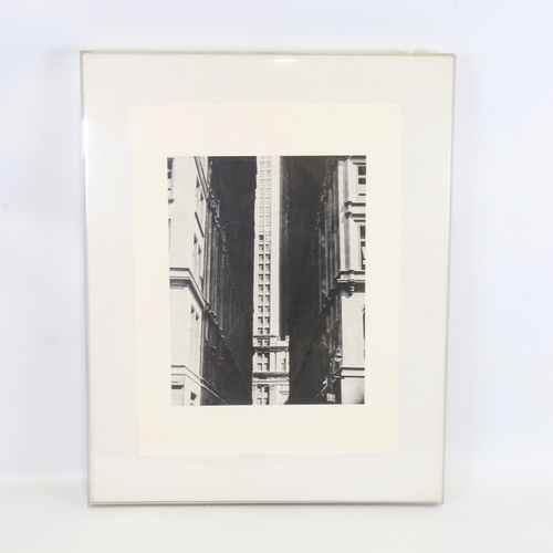 2083 - ERWIN BLUMENFELD (1897-1969) a vintage photograph of New York, in perspex box frame, 30cm x 40cm