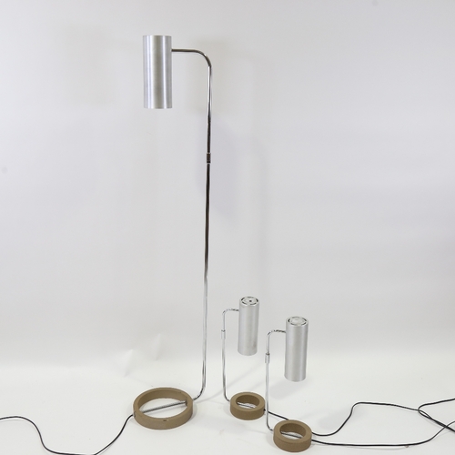 2092 - PAUL MAYEN for Habitat, a Tangola standard lamp and two matching table or desk lamps, with a cast ir... 