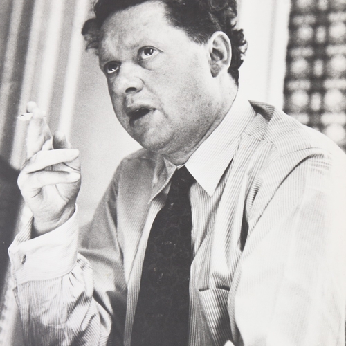 2108 - ROLLIE MCKENNA (1918-2003), 2 photographs of Dylan Thomas 1953, largest 26cm x 23cm