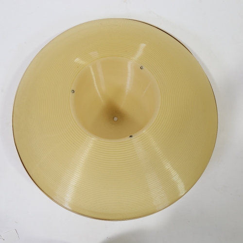 2114 - JOHN & SYLVIA REID for Heifetz Rotaflex,  pendant lampshade in coiled cellulose acetate, diameter 52... 