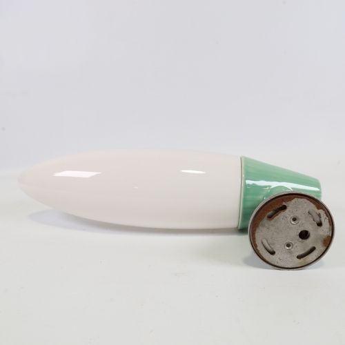 2132 - SIGVARD BERNADOTTE for IFO, Sweden, a mid-century wall lamp, with ceramic body and opaline glass bul... 