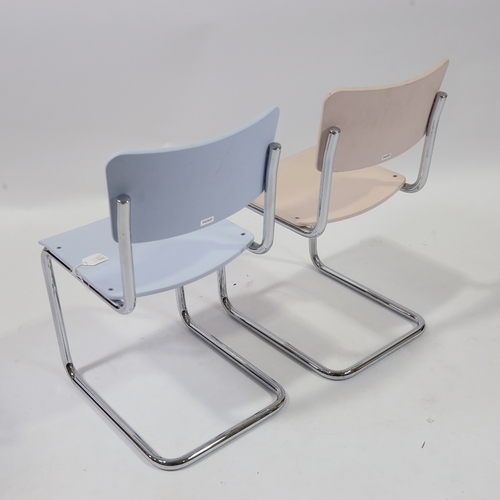 2160 - MART STAM for Thonet, 2 S43K children's chairs, with makers label, height 61cm