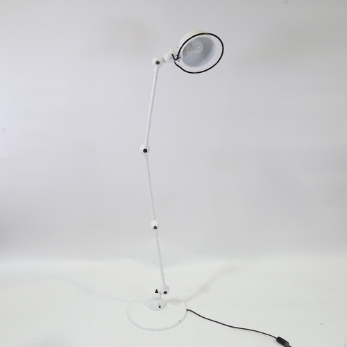 2162 - A contemporary JIELDE 3-arm articulated floor lamp, designed in France circa 1950, max height 160cm