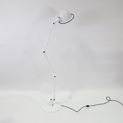 2163 - A contemporary JIELDE 3-arm articulated floor lamp, designed in France circa 1950, max height 160cm