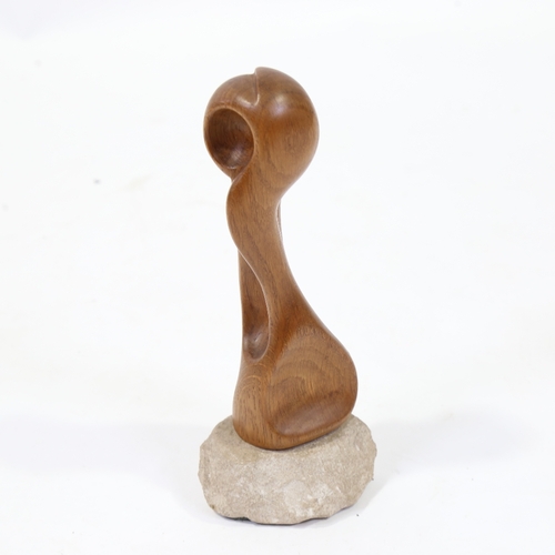 2168 - MAXWELL WOOD, mid century wood sculpture 