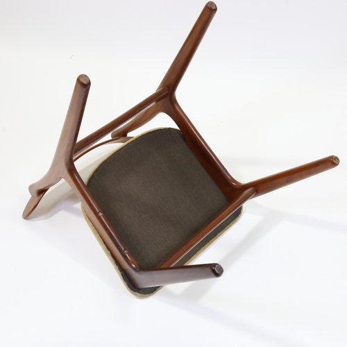 2008 - SCHIONNING & ELGAARD for Randers Mobel Fabrik, a set of 4 mid-century Danish teak dining chairs, hei... 