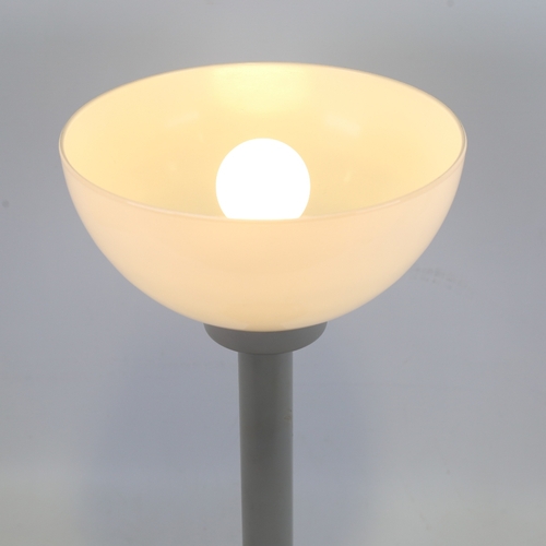 2012 - A 1980s glass table uplighter table lamp in the manner of Memphis Milano, height 46cm