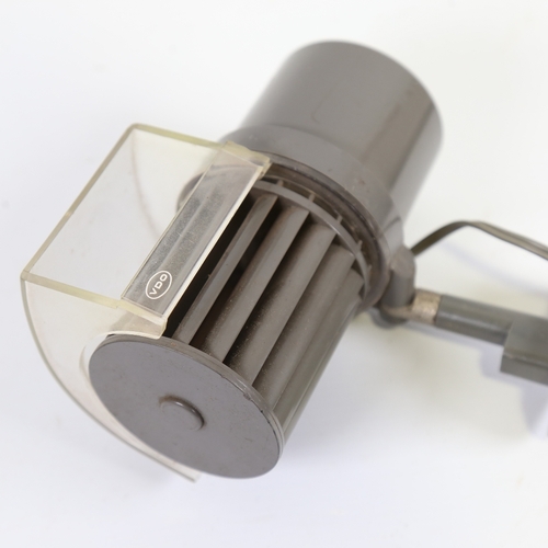 2035 - REINHOLD WEISS for Braun, a VDO dashboard fan with mount, 1961, plastic body with clear plastic dire... 