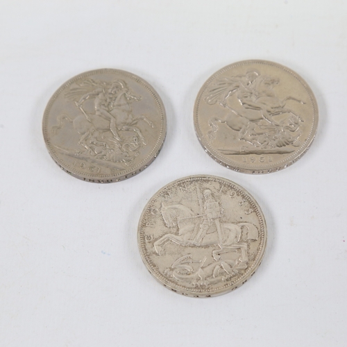 213 - George V 1935 Jubilee issue Crown together with 2 George VI 1951 Festival of Britain Crowns (3)