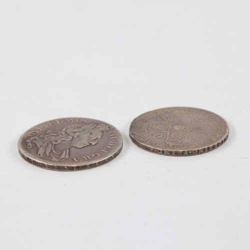 218 - A Charles II 1679 Crown and a William 1695 Crown