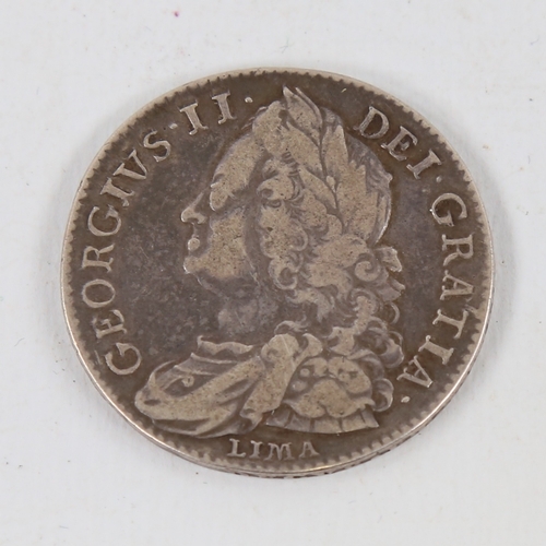 219 - A George III 1746 Half Crown, LIMA