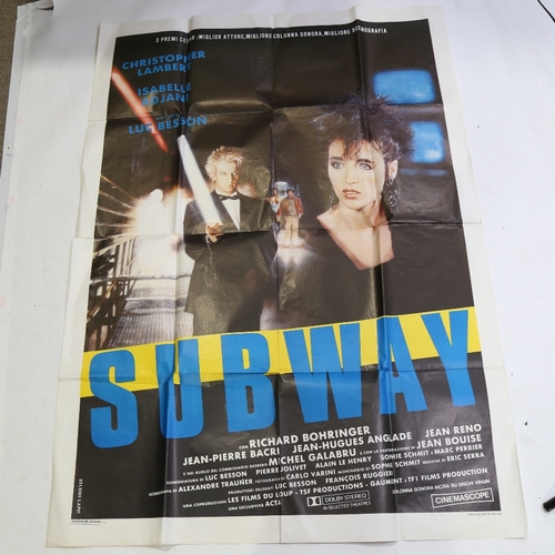 62 - Film Poster - Subway (1985) Italian two-fogli 39