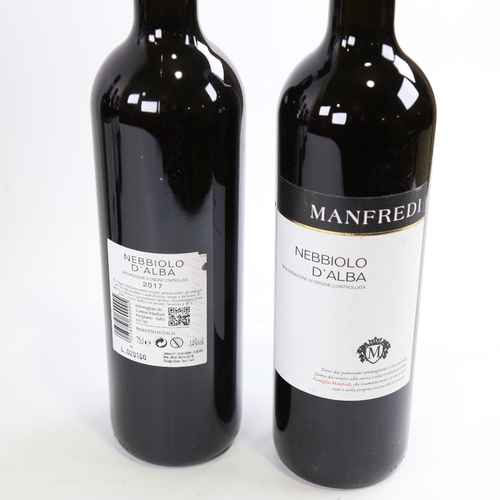 66 - 6 bottles of red wine,  2017 Manfredi, Nebbiolo D'Alba DOC, Italy