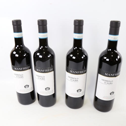 66 - 6 bottles of red wine,  2017 Manfredi, Nebbiolo D'Alba DOC, Italy