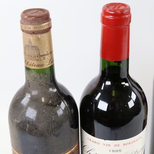 68 - 4 bottles of wine and fortified wine, 2 red Bordeaux, Chateau Pitray 1995, Chateau Larose-Trintaudon... 