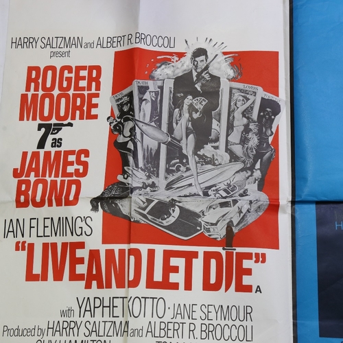 75 - Film poster - James Bond  - Live and Let Die / On Her Majesty's Secret Service (UA) British Quad, 30... 