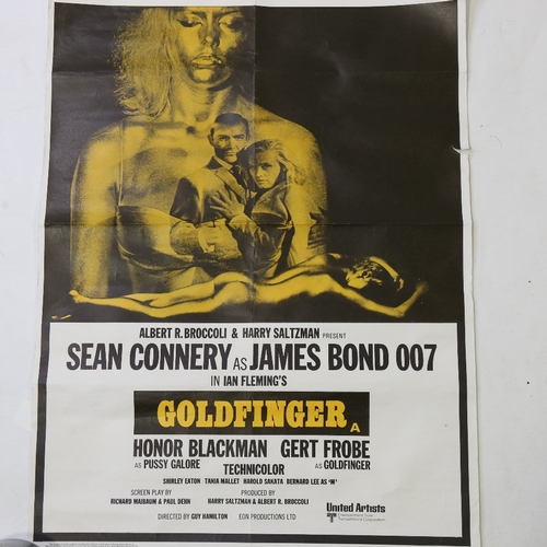 76 - Film Poster - James Bond - Goldfinger (UA 1964) British Double Crown, 1969 re-release, 20