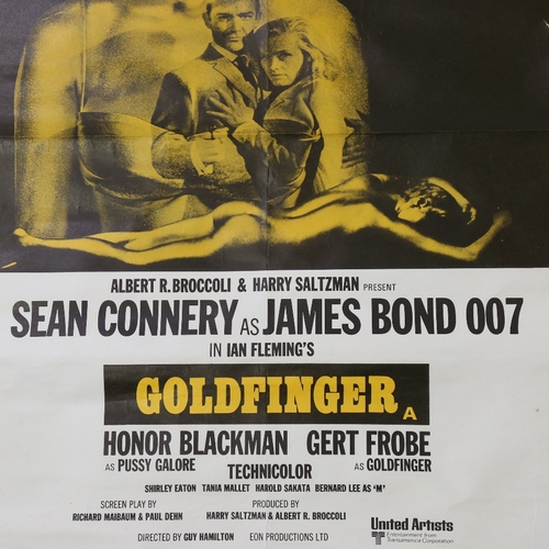 76 - Film Poster - James Bond - Goldfinger (UA 1964) British Double Crown, 1969 re-release, 20