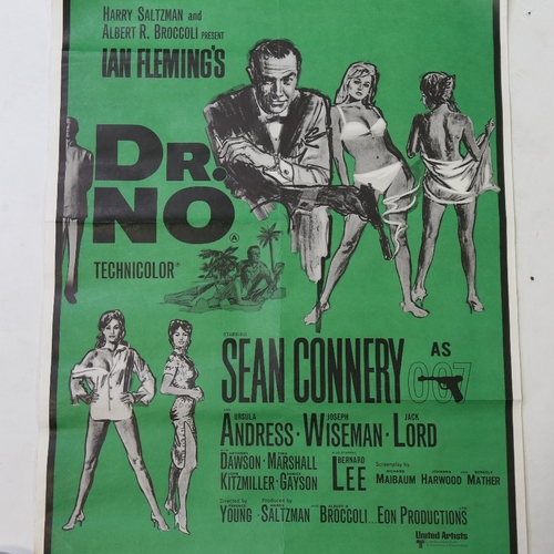 77 - Film Poster - James Bond - Dr No (UA 1962) British Double Crown re-release 1968, 20