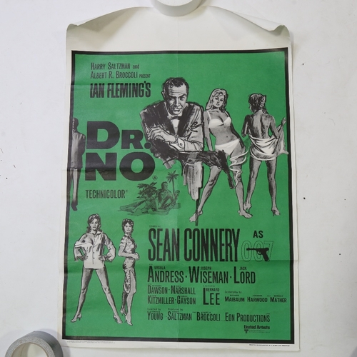 77 - Film Poster - James Bond - Dr No (UA 1962) British Double Crown re-release 1968, 20