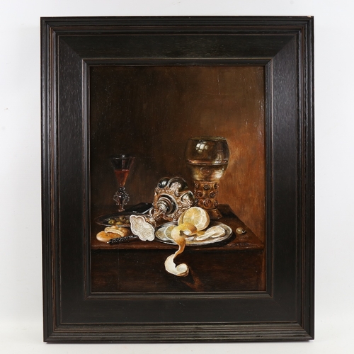 2215 - Chris Watson, still life with mobile phone, oil on wood panel, provenance: Panter & Hall London, ima... 