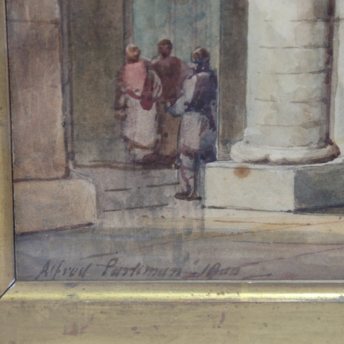 2236 - Alfred Edward Parkman (1852 - 1930), church interior scene, watercolour, signed with indistinct date... 