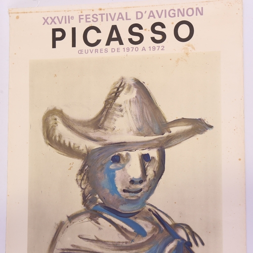 2271 - Pablo Picasso, French Exhibition poster 1972, original lithograph published by Mourlot, sheet size 3... 