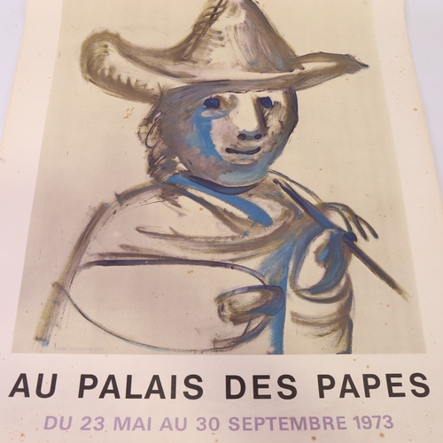 2271 - Pablo Picasso, French Exhibition poster 1972, original lithograph published by Mourlot, sheet size 3... 