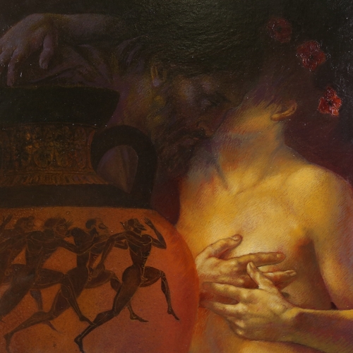 2275 - Antonella Cappuccio, L'Ermafrodito, oil on canvas, inscribed verso with date 1995, 27.5