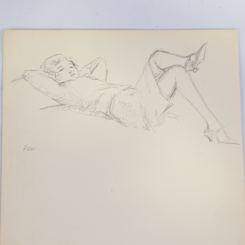 2292 - RICHARD WALLWORK (New Zealand 1882-1955), a group of pencil and ink sketches (3)