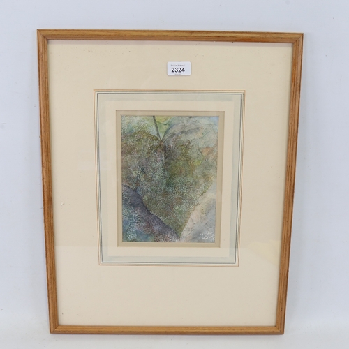 2324 - Alison Reed, Skeleton, textured watercolour on paper, signed with monogram, 9