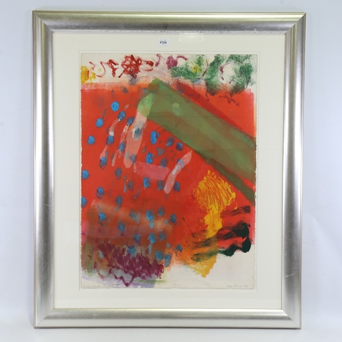 2328 - Kieron Farrow, Hanging Garden, gouache on paper, signed and dated 1988, 30