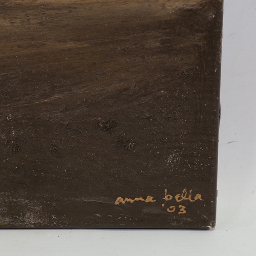 2330 - Anna Bella, Earthworks 4, acrylic with sawdust on canvas, inscribed verso, 40