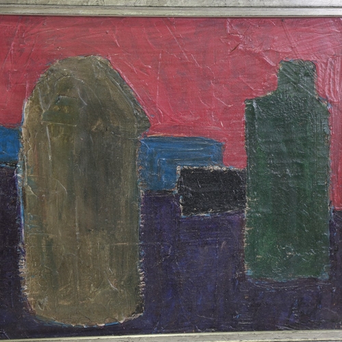 2342 - Contemporary impasto oil on board, still life, 13