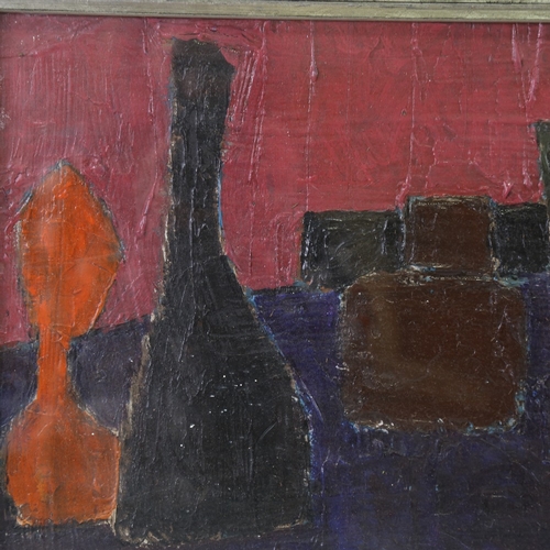 2342 - Contemporary impasto oil on board, still life, 13