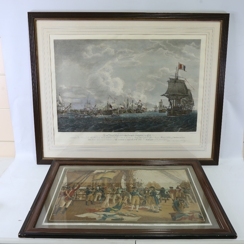 2358 - S Reynolds after J Knight, engraving, the Army and Navy, with facsimile signatures of Wellington and... 