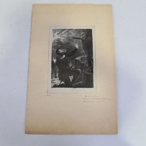 2368 - Henri Theodor Fantin Latour (1836 - 1904), lithograph, dramatic study, image 9