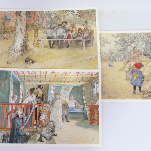 2422 - Carl Larsson (Swedish) (1853 - 1919), 3 prints on card, 12