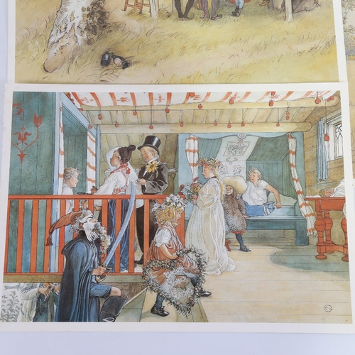 2422 - Carl Larsson (Swedish) (1853 - 1919), 3 prints on card, 12