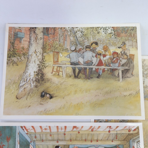 2422 - Carl Larsson (Swedish) (1853 - 1919), 3 prints on card, 12