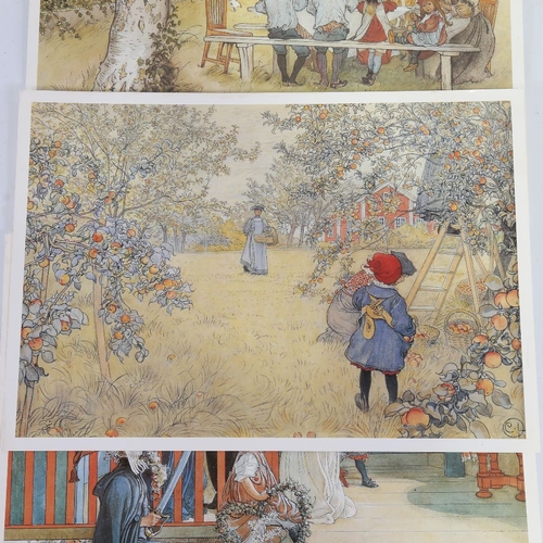 2422 - Carl Larsson (Swedish) (1853 - 1919), 3 prints on card, 12