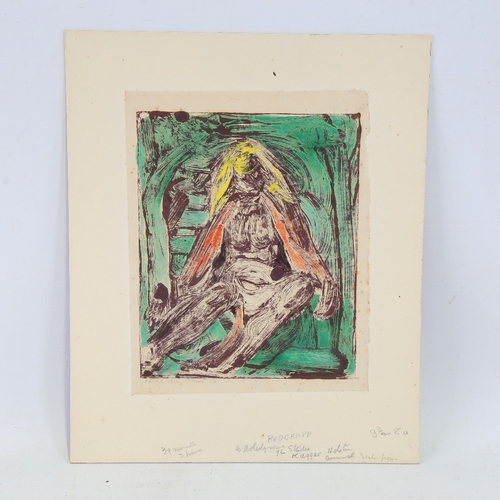 2423 - Edward Piper (1938 - 1990), Melissa number 4, lithograph on paper, signed in pencil, image 9.5