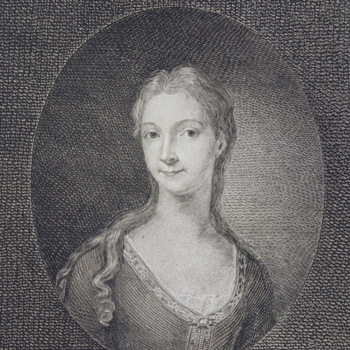 2424 - William Blake after George Romney, portrait of Mrs Cowper, engraving 1802, image 6