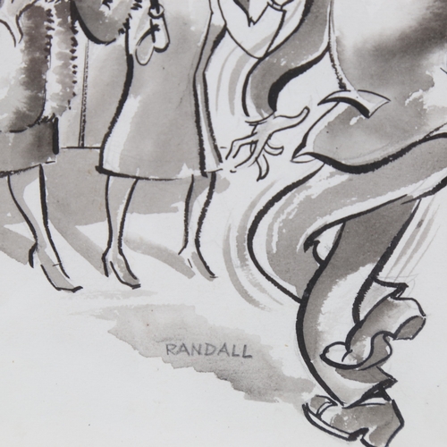 2437 - Randel, original ink and wash cartoon drawing, 8